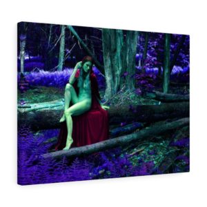 "Eva Red Witch #1" 24"x18" Canvas Print